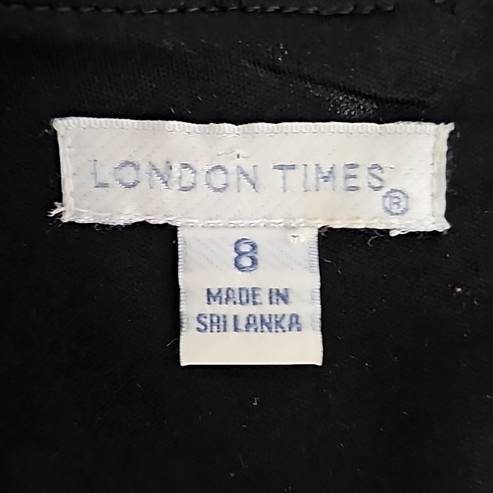 London Times Jeweltones Abstract Paint Splash Tiered Sleeveless Mesh Dress - Picture 3 of 15